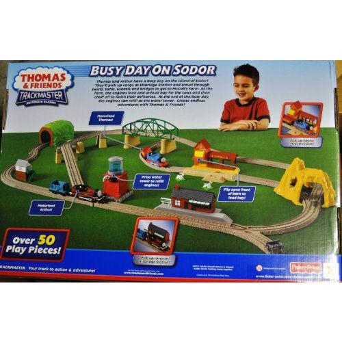 Thomas(機関車トーマス) \u0026 Friends Trackmaster Motorized Railway - Busy Day on Sodor デラックス Trai