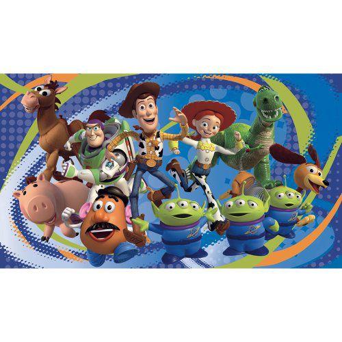 Magnificent Peel \u0026 Stick By RoomMates Toy Story(トイストーリー) 3 Chair Rail Prepasted Mural 6' x