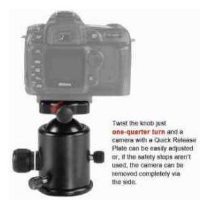 Kirk BH-3 Ball Head with Quick Release Platform, 15 lbs(6.8kg) Load Capacity |  | 01