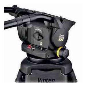 Vinten Vision 250 Pan \u0026 Tilt Head, Black with Dual 100mm / 150mm Ball Base, Supports 73 lbs.