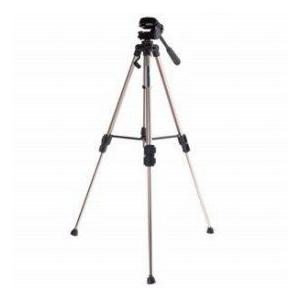 Bosh SL1200 3-Section Flip Lock Tripod with 3-Way Pan Head， Quick Release， Bubble Level(Maximum H