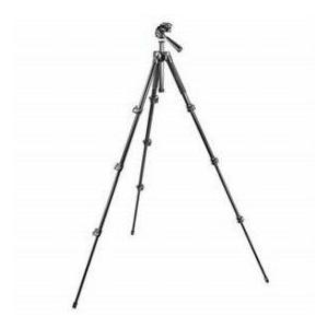 Manfrotto 293 Aluminum 4 Section Tripod with Quick Release 3 Way Head, Max Height 57\", Supports 8
