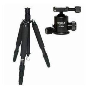 Feisol Traveler Tripod 4 Section Carbon Fiber Tripod with CB40 Ball Head, Supports 33 lbs., Max H