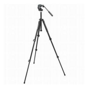 Manfrotto 190XB 3 Section Black Aluminum Tripod Legs with 128LP(3126) Micro Fluid Head， Max Load: