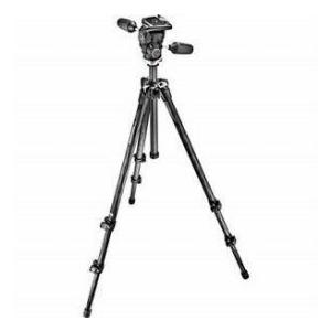 Manfrotto 294 Carbon Fiber Tripod with 3-Way Ball Head, 8.82lbs Load Capacity, 71.26\" Maximum Hei