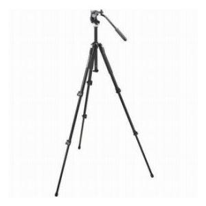 Manfrotto 190XB 3 Section Black Aluminum Tripod Legs with 700RC-2 Mini Video Head with RC2 Quick