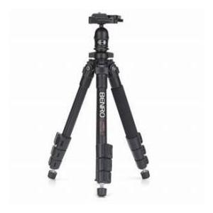 Benro A100EXU Compact Digital Tripod Kit with Quick Release Ball Head， 4 Leg Sections， 4.4 lb Max