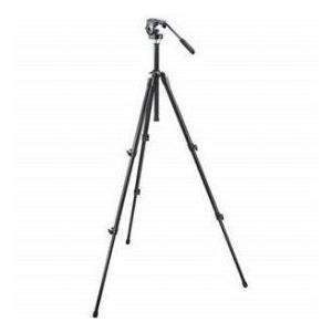 Manfrotto 055XDB Black Basic Tripod with 128LP Micro Fluid Head