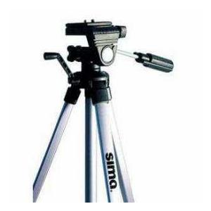 Sima STV-54K 3 Section Aluminum Video Tripod with Quick Release Pan Head， Max Height 54"， Support