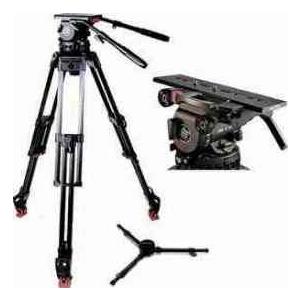 Sachtler System Cine 30 Tripod System with Cine 30 固定ディスク Fluid Head, Cine Mitchell L Aluminum Tripod カメラアクセサリー-テレビ、オーディオ、カメラ-三脚