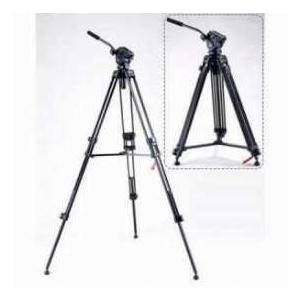 Acebil i-605DX 2-Stage Compact, Lightweight Aluminum Video Tripod with #605, 65mm Ball Leveling Hの画像