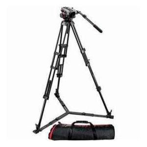Manfrotto 504HD VD Fluid Video Head with 546GB Aluminum Tripod Legs, Maximum Height 67", Supports