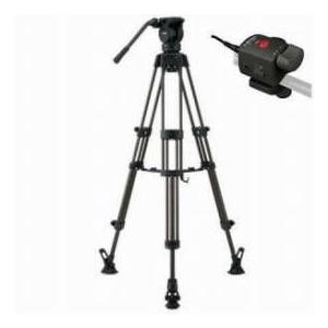 Libec LX5M Professional 2-Stage Aluminum Tripod System with Mid-Level Spreader, Zoom Control, 9 l