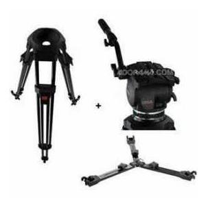Cartoni Focus 固定ディスク Fluid Head with 1 Stage Aluminum Tripod, Mid-Level Spreader and Soft Case - Blac カメラ-カメラアクセサリー