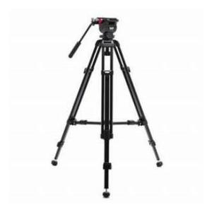 Slik /Daiwa DST-43 Broadcast Aluminum 3 Stage Video Tripod System with Fluid Head, 60mm Ball Moun