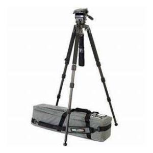 Miller System Arrow 40 Fluid Head with SOLO ENG 3-Stage Carbon Fibre Tripod, Supports Up to 35 重量ポンド 三脚-カメラ