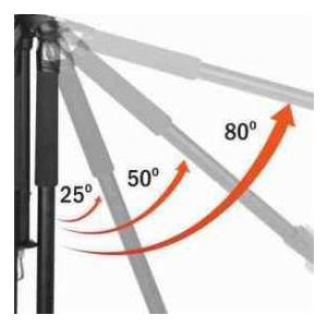 Vanguard Abeo 203AV Aluminum Video Tripod with PH-111V 2-Way Video Pan Head, 4.4lbs Load Capacityの画像