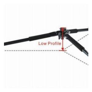 Vanguard Abeo 203AV Aluminum Video Tripod with PH-111V 2-Way Video Pan Head, 4.4lbs Load Capacityの画像