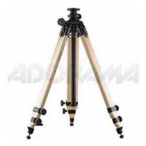 Berlebach 8043 Three-section Wood Tripod Legs with Leveling Ball \u0026 Center Column, Height up to 69