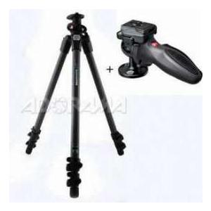 Manfrotto 055CXPRO3 Carbon Fiber Tripod 3-Section with Manfrotto 324RC2 Lightweight Adapto Techno