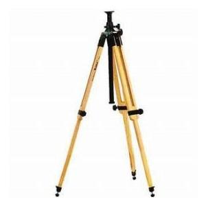 Berlebach 3042 Two-section Wood Tripod Legs with Leveling Ball \u0026 Center Column, Height up to 73\