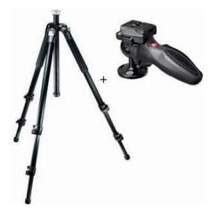 Manfrotto 055CXV3 Tripod View-3 Section with Manfrotto 324RC2 Lightweight Adapto Technopolymer Bo