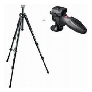 Manfrotto MT294A3 3-Section Aluminium Tripod, with Manfrotto 324RC2 Lightweight Adapto Technopoly