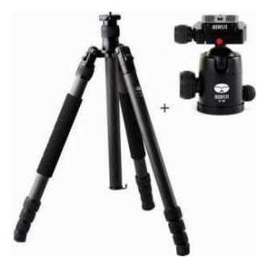 SIRUI N-2204 4 Section Carbon Fiber Tripod, Supports 33 lbs., Max Height 64\" - with SIRUI G-20 36
