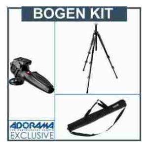 Manfrotto 055XPROB Black Tripod Kit, with Manfrotto 327RC2 Lightweight Magnesium Body Joystick He