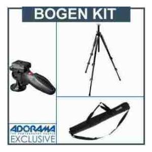 Manfrotto 055XPROB Black Tripod Kit， with 324RC2 Lightweight Adapto Technopolymer Body Joystick H