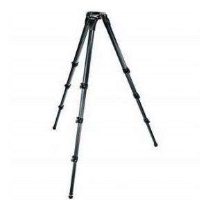 Manfrotto 536 CF 3-Stage, 4-Section Single Tube Video Tripod, Maximum Height 80\", Supports 55 lbs