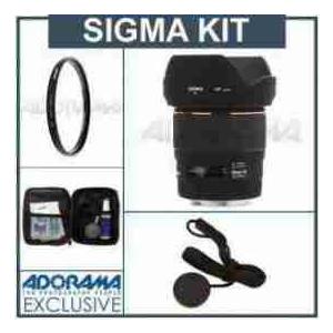 Sigma 28mm f/1.8 EX DG Aspherical Macro AF Wide Angle Lens Kit, for Canon EOS Cameras, with Tiffe | 
