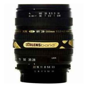 Lens Band Stop Zoom Creep for Zoom Lenses - Band Aid with Black Band | 