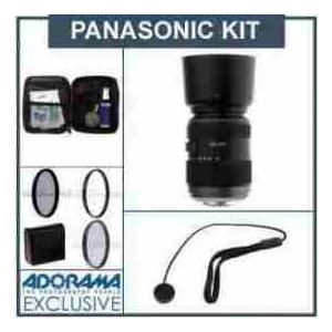 Panasonic 45-200mm f/4-5.6 G Vario MEGA O.I.S. Lens Kit, for Micro Four Thirds Mount, with Pro Op｜worldselect