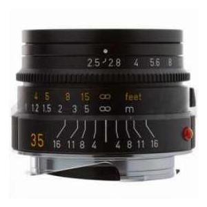 Leica 35mm f/2.5 SUMMARIT-M Wide Angle, Standard Manual Focus Lens for M System, Black - USA | 