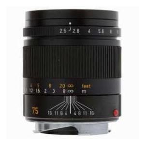 Leica 75mm f/2.5 SUMMARIT-M, Telephoto Manual Focus Lens for M System, Black - USA | 