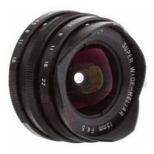 Voigtlander Super-Wide Heliar 15mm f/4.5 Aspherical Leica Screw Mount Lens with Viewfinder - Blac |  | 01