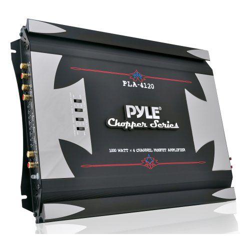 Pyle(パイル) PLA4120 1000W 4Ch High パワーMosfet アンプ | 