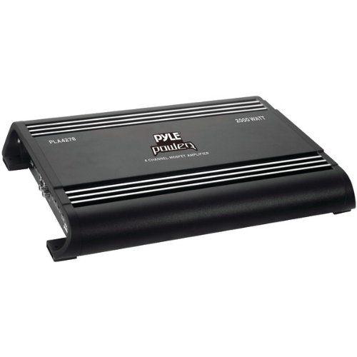 Pyle(パイル) PLA4278 POWERシリーズ BRIDGED MOSFET アンプ (4Ch， 2000W) (PLA4278) - | 