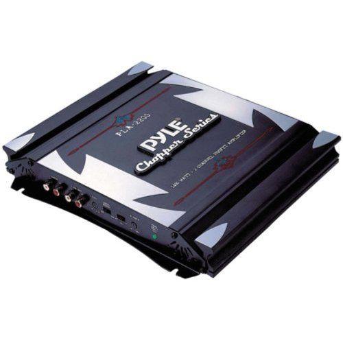 Pyle(パイル) PLA2200 2Ch 1400W Bridgeable Mosfet アンプ Design Gold Plated Protection LED Automobi | 