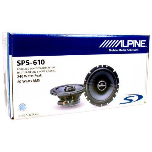 パッケージ: Alpine(アルパイン) Sps-610 6.5” 2Way ペア コアキシャル Carスピーカー + Alpine(アルパ |  | 03