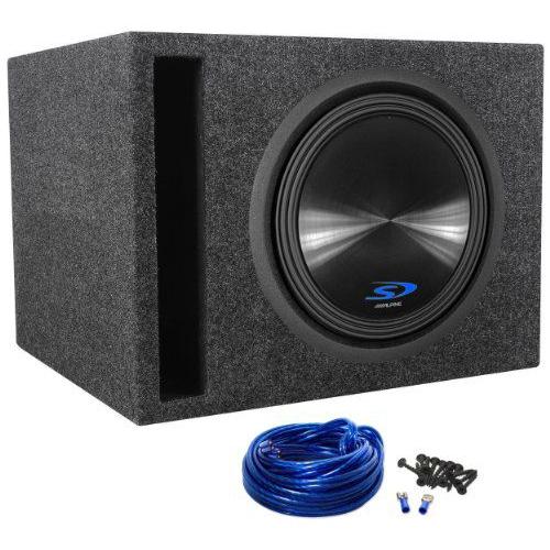 パッケージ: Alpine(アルパイン) Type-S SWS-12D4 12” Inch 1500W デュアル 4-Ohm カーサブウーファー + | 