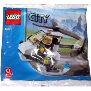 【LEGO(レゴ) シティ】 シティ Mini Figure Set #4991 Police Helicopter [Bagged] | 