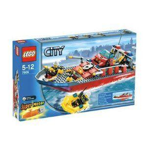 【LEGO(レゴ) シティ】 シティ 消防ボート 7906
