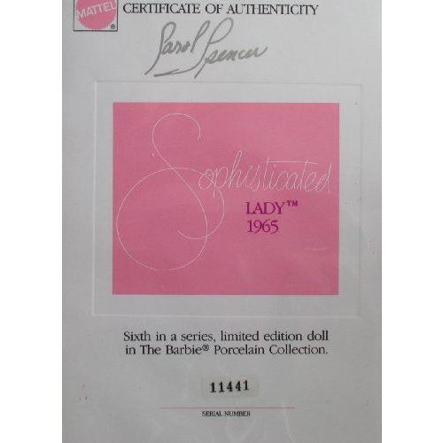 Sophisticated Lady 1965 Barbie(バービー) PORCELAIN 人形 ”SIGNED” 限定 エディション 6th シリーズ |  | 03