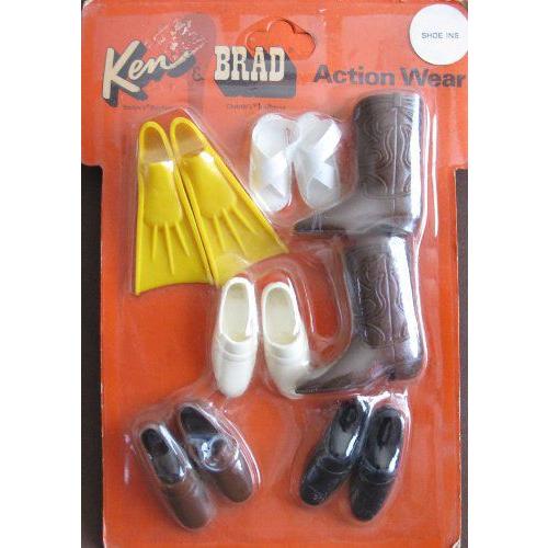 Barbie(バービー) KEN(ケン) & BRAD Action Wear SHOE INS シューズ， ブーツ & Footwear (1970 Mattel H | 