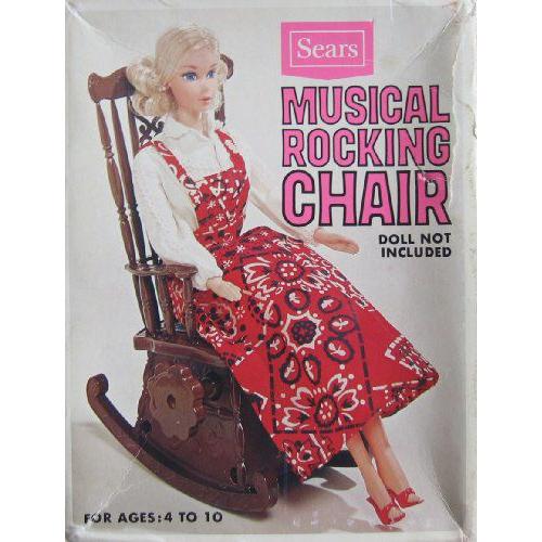 Sears Musical ROCKING CHAIR For Barbie(バービー) & 11.5” ファッション 人形 - Plays ”Lullaby & Go | 