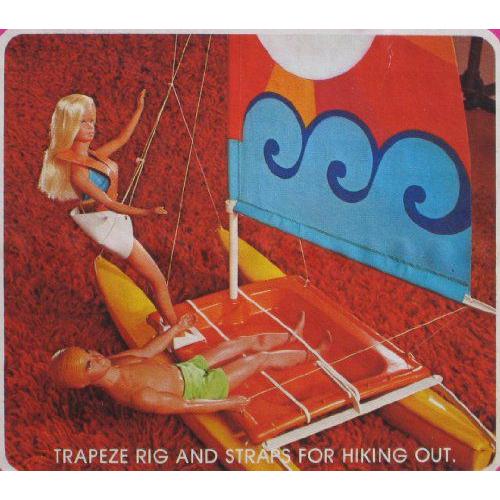 Barbie(バービー) SUNSAILER Catamaran - SAIL ボート / ”Real” Hobie Cat Features (1975 Mattel Hawt |  | 03