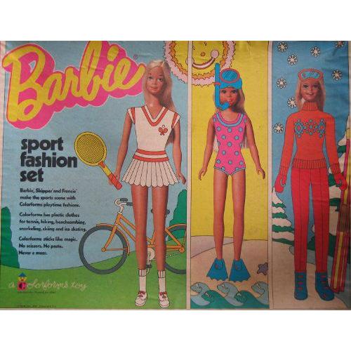 Barbie(バービー) Colorforms Sport ファッション Set (1975) | 