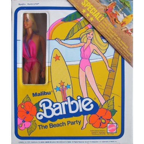 ビンテージ MALIBU Barbie(バービー) THE BEACH PARTY Play Set / 人形 (w Wrist Tag)， Case & MORE! (1 | 